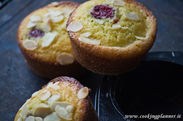 Almond cherry muffin