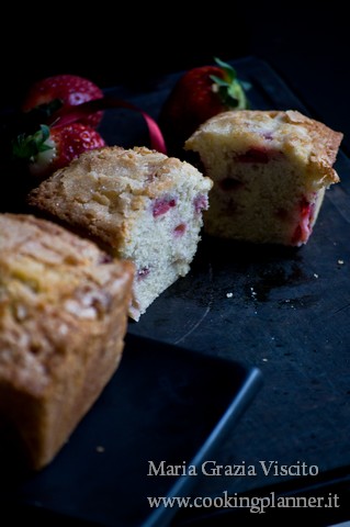 Pound cake panna e fragole