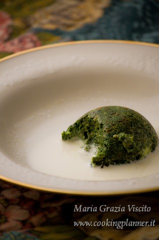 Sformatini di spinaci e scamorza affumicata