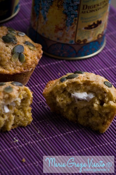 Muffin alla zucca  e cream cheese