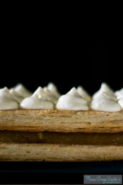 Millefoglie mele e crema leggera alla vaniglia