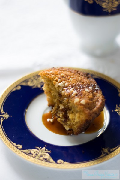 Muffin caffè, pepe e albicocca, con caramello al caffè