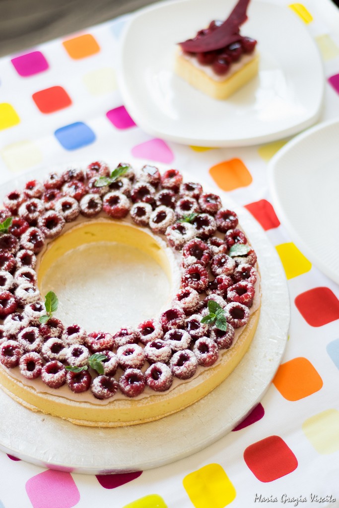 La tarte framboise di Cyril Lignac e Benoit Couvrand